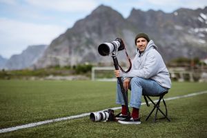 Lifestyle Photgrapher on chair Alexandros Grymanis EOS R1